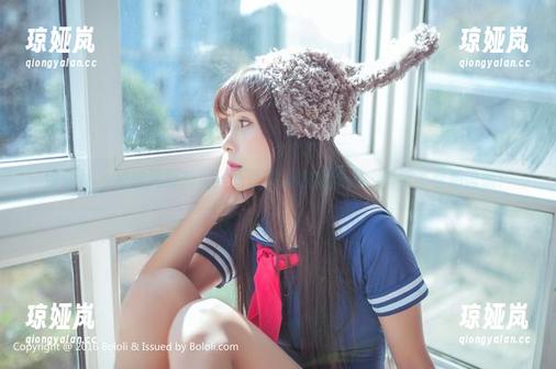 波萝社 - 校园风再升级！王语纯的校服原图，壁纸不看后悔哦！